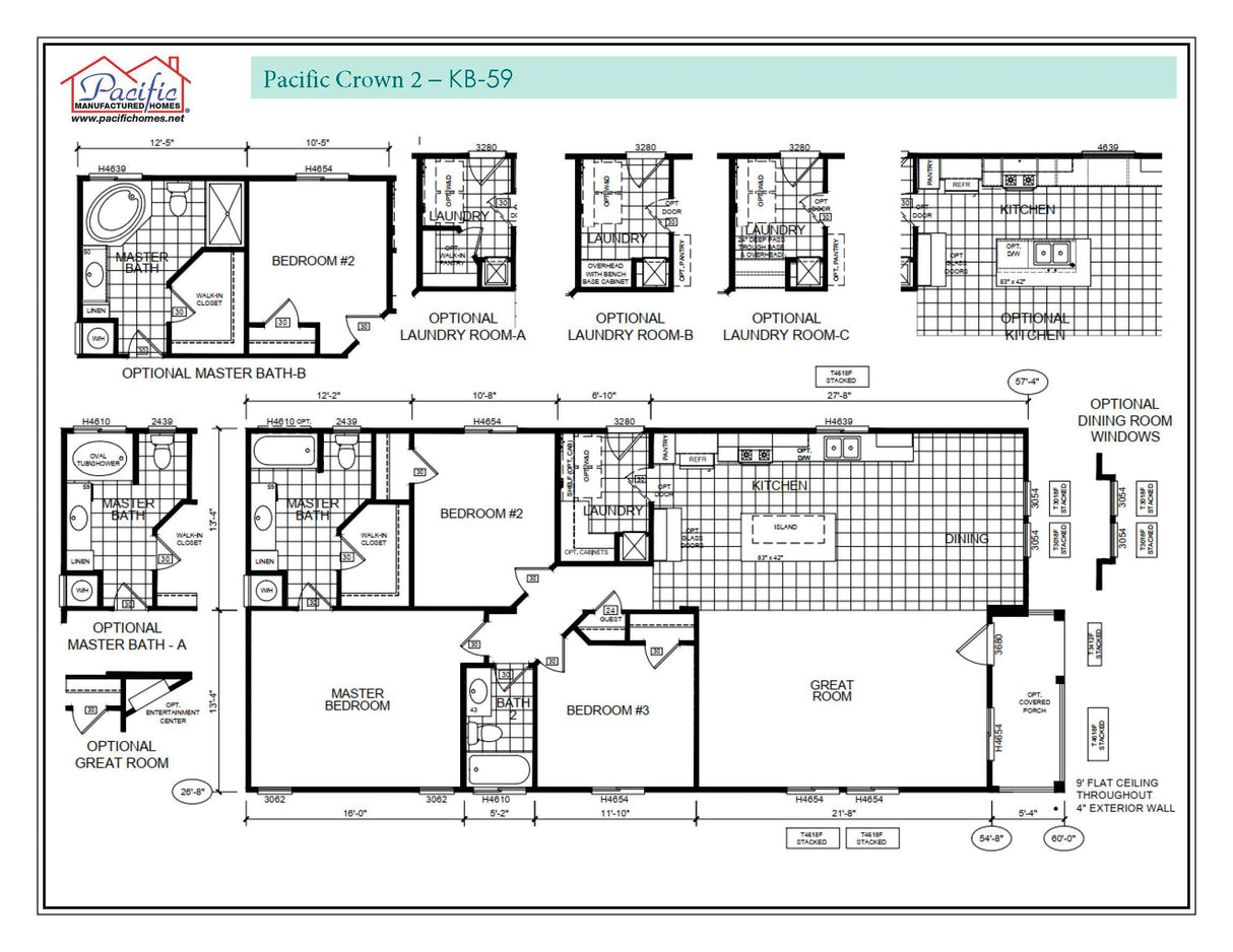 PACIFIC CROWN 2 - 3BD X 2BA 1,493 SQFT